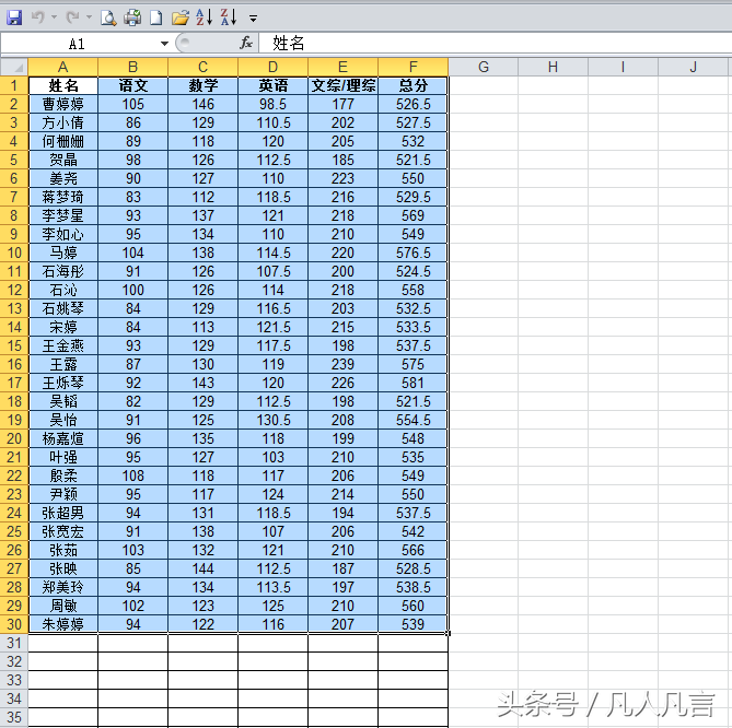 Excel中筛选功能也可以排序