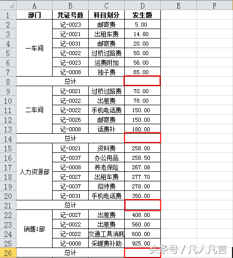 Excel中多个表格在不同的位置怎样批量求和？