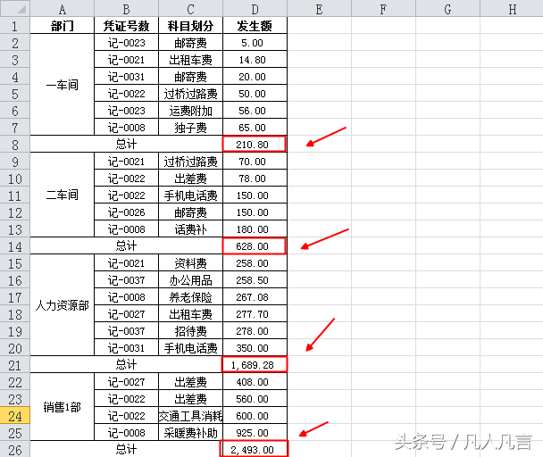 Excel中多个表格在不同的位置怎样批量求和？