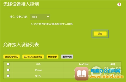 TP-Link TL-WDR5620 无线路由器无线设备接入控制